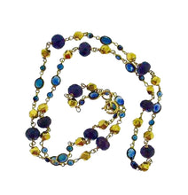 Load image into Gallery viewer, Petite 18k chain with blue sapphires